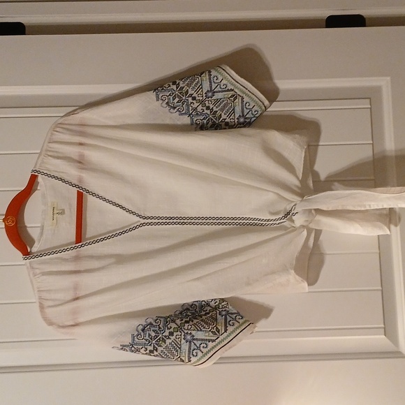 MAX STUDIO EMBROIDERED TOP - Picture 2 of 4